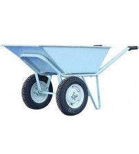Double Wheel Barrow / Trolley - Grey